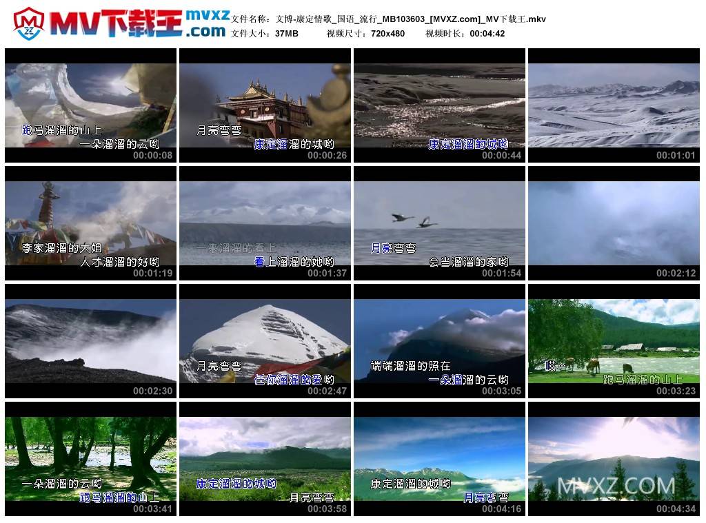 文博-康定情歌_国语_流行_MB103603